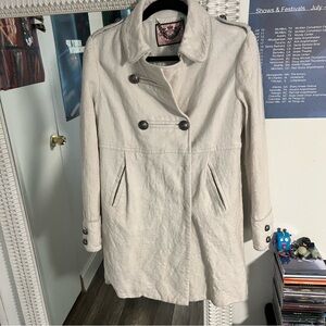 Juicy Couture Cream Trench Coat